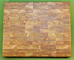 Board #939  Larch / Tamarack End Grain Cutting Board - 14 3/4" x 12" x 2" - $99.99